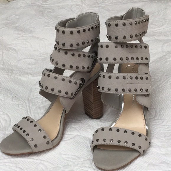 Jessica Simpson Shoes - Jessica Simpson Elanna Heeled Sandal Dove Gray